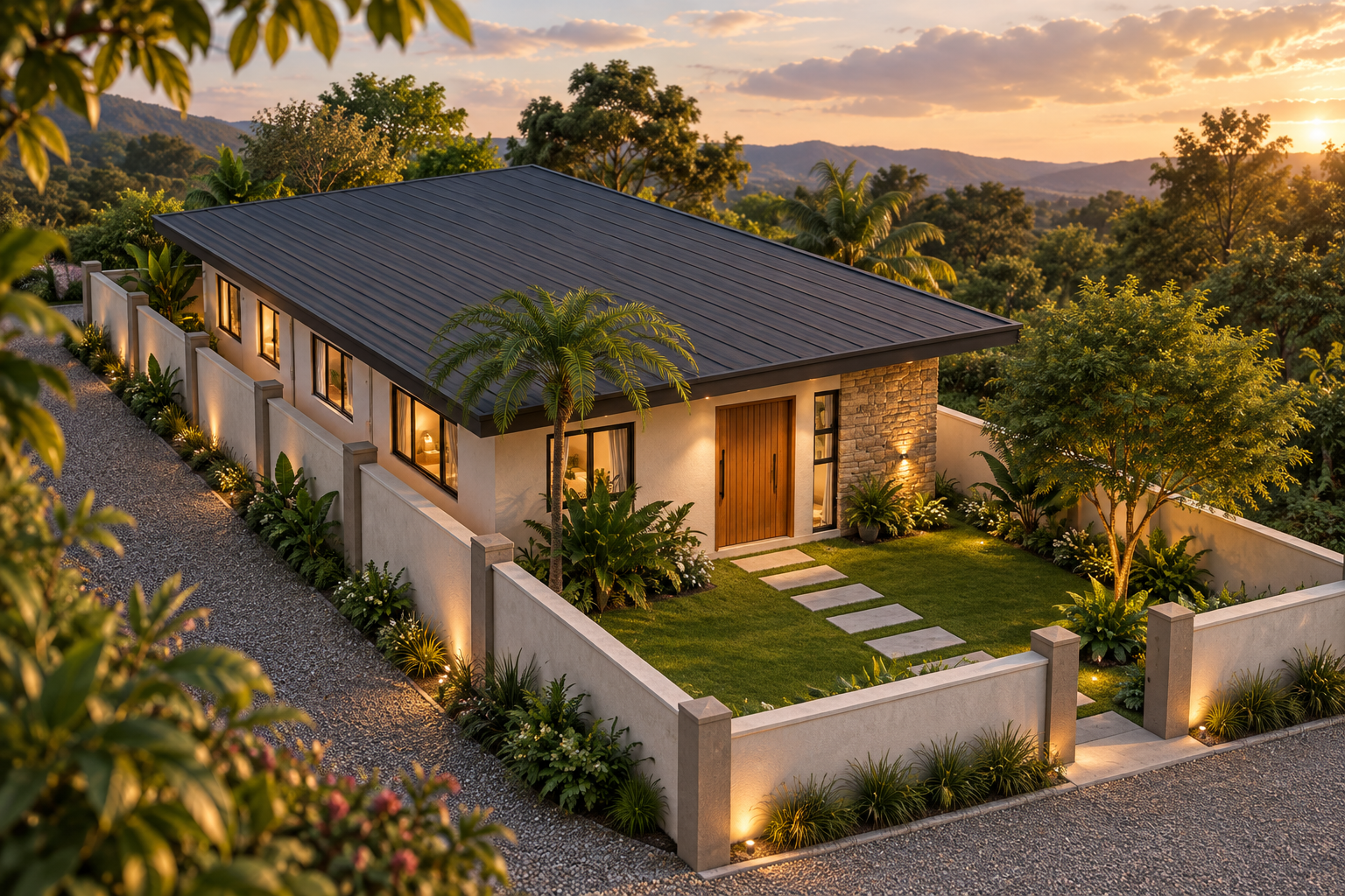 Representación arquitectónica de Casa Valle basada en su modelo 3D